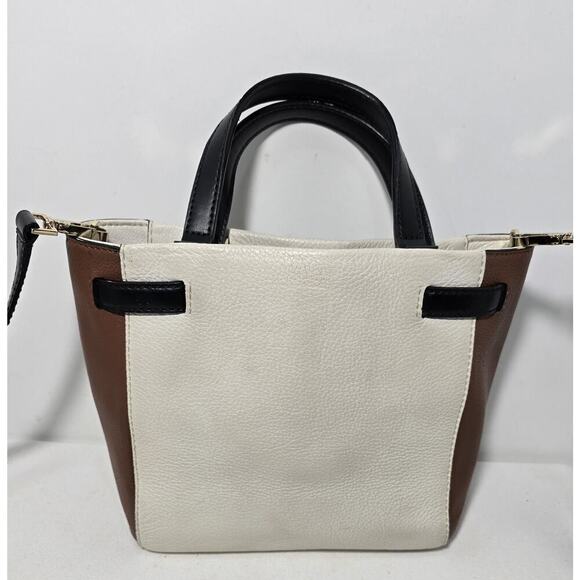 Kate Spade Houston Street Leo Pebble Leather Satchel Bag Color Block - Picture 4 of 13